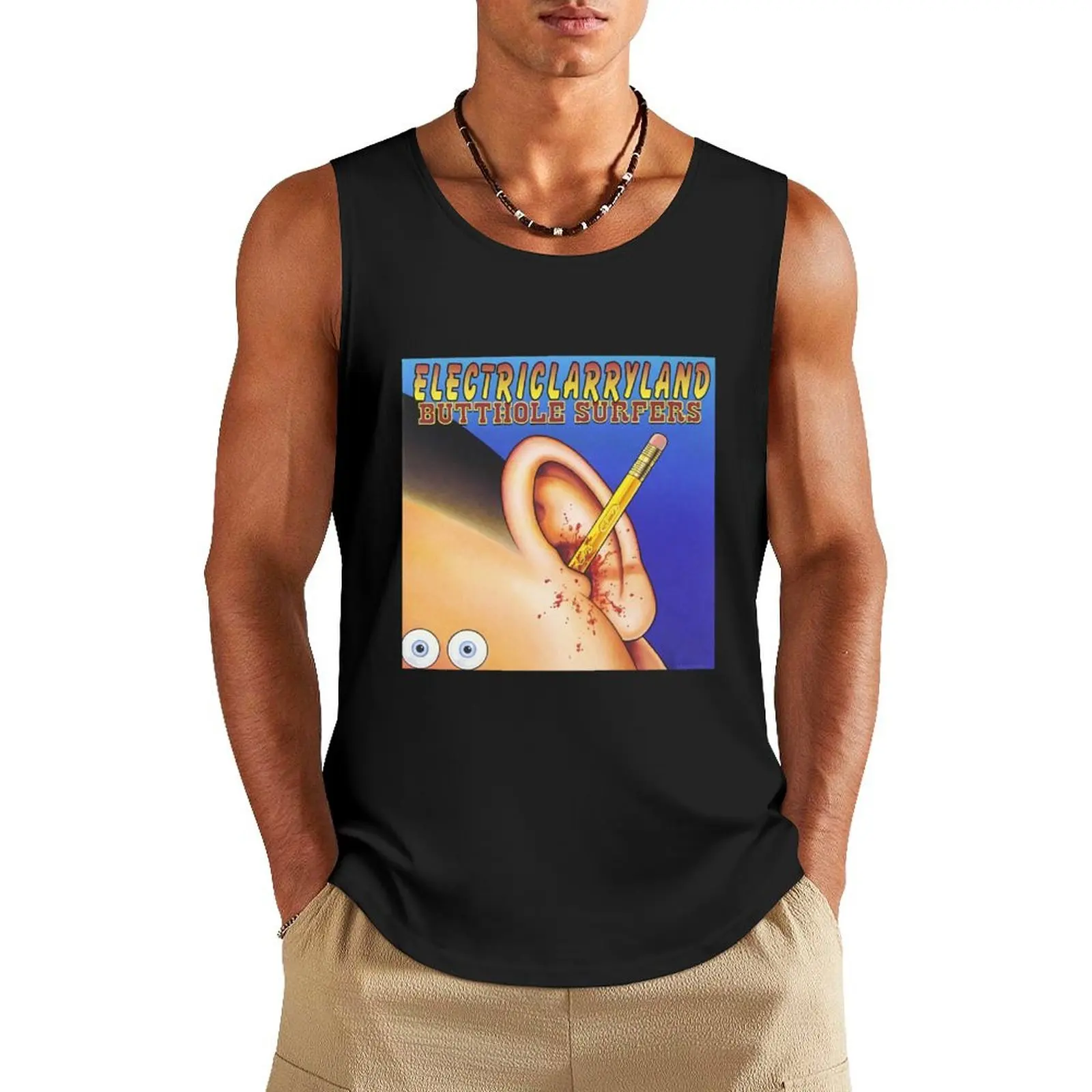 butthole surfers electriclarryland Tank Top Gym clothes t-shirts man Men's gym clothing