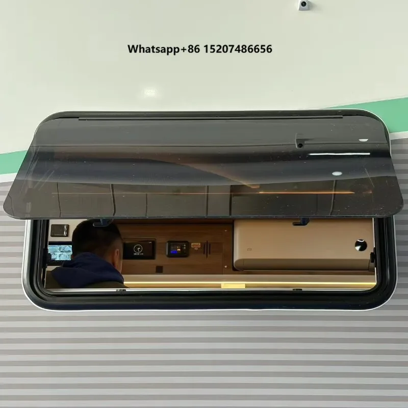 Rounded Angle External Push Window Waterproof Vent Window