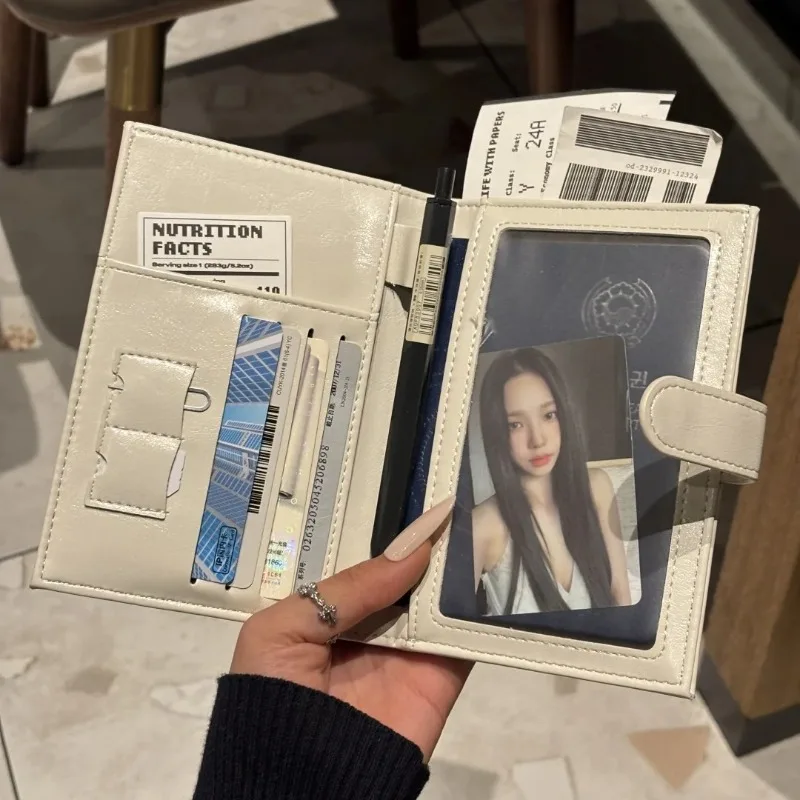 Korean-style Minimalist Passport Holder Multifunctional Card Wallet New Premium ID Organizer with Instagram-inspired Aesthetics
