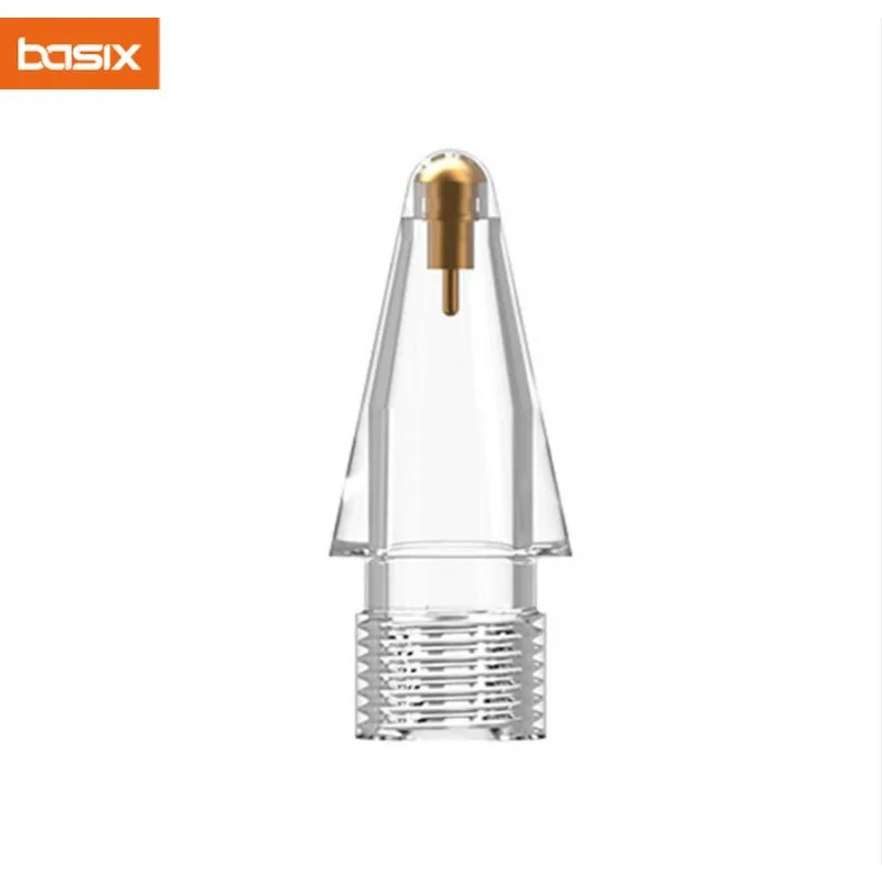 Basix For Apple Pencil Tip Nib for Apple Pencil 1st 2nd Generation 1 2th Gen Pencil Replacement Tip 2H 2B 4.0 Transparent Nib