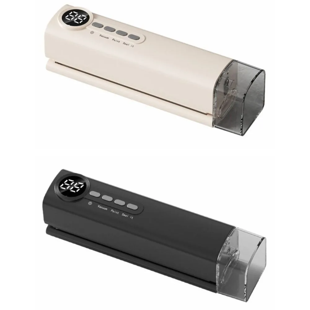 ماكينة سد الفراغ الأوتوماتيكية المحمولة بشحن USB ماكينة ختم الفراغ اللاسلكية المدمجة مع ماكينة غلق أكياس الطعام البلاستيكية القوية بالشفط #6