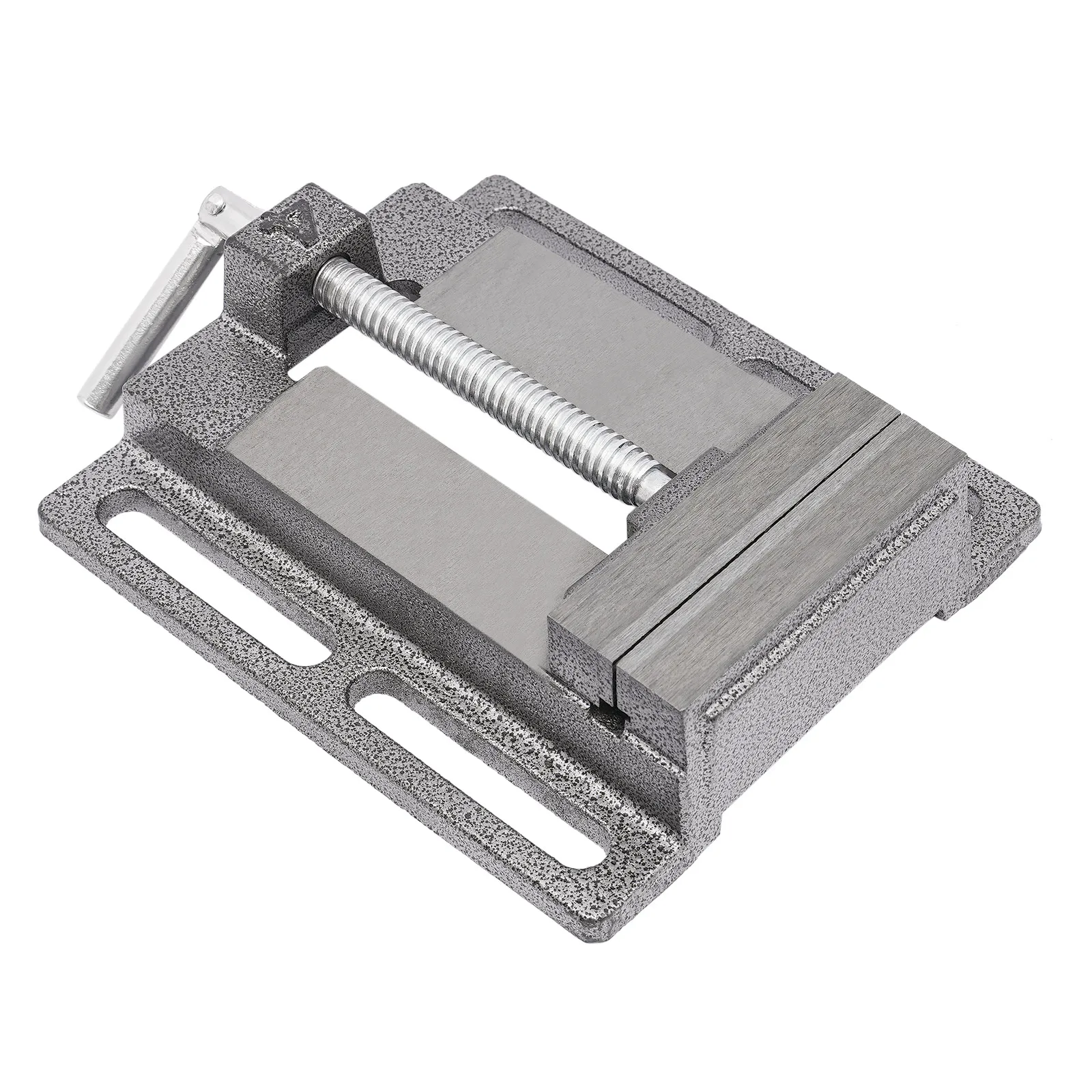 4-Zoll-Metall-Bohrmaschinenschraubstock mit 2 magnetischen Schraubstockauflagen, Mehrfach gerilltes Auflagen-Set – Detail 5
