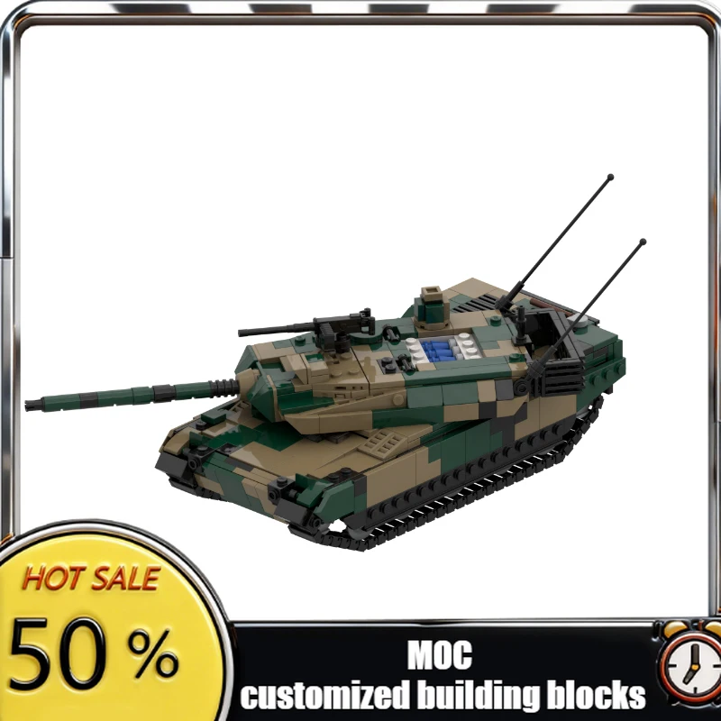 810 PCS Battle Tank Kit Type 10 MOC Customize Modular Building Block Popular Model Technology Design DIY Boys Toy Birthday Gift