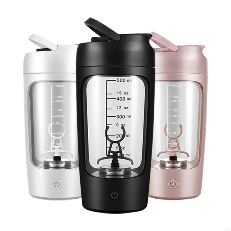 

J1HF 650ml Electric Protein Shaker Bottle Portable Mixer Cup USB Rechargeable Shaker