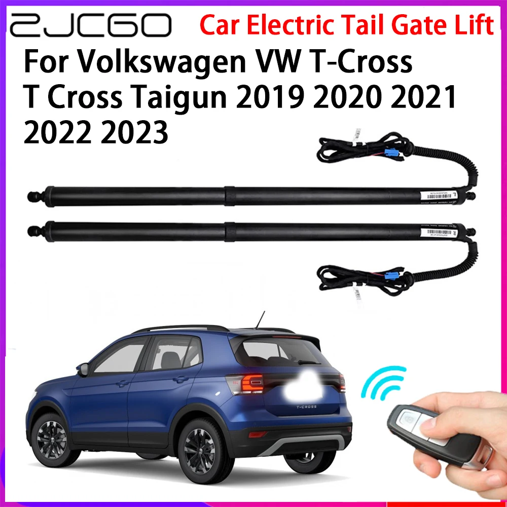 ZJCGO Car Automatic Tailgate Lifters Electric Tail Gate Lift Assisting System for Volkswagen VW T-Cross T Cross Taigun 2019~2023