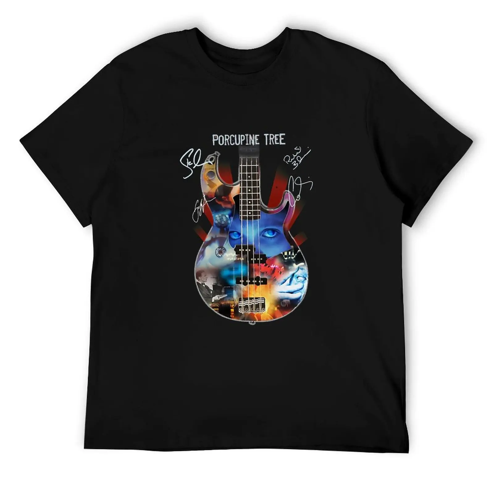 

Porcupine Tree. Rock Band Guitar Signature T-Shirt anime t shirts oversize man graphic t shirt T-Shirt