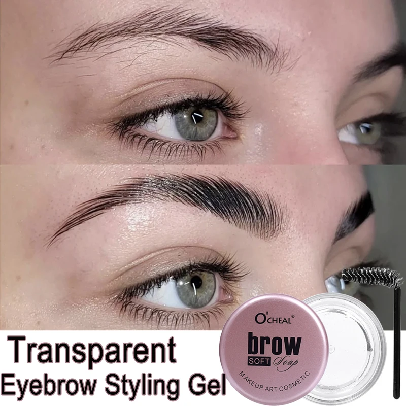 3d Wenkbrauw Styling Crème Waterdichte Sneldrogende Make-Up Wenkbrauw Beeldhouwen Zeep Natuurlijke Wilde Wenkbrauw Pommade Setting Gel Wax Cosmetica