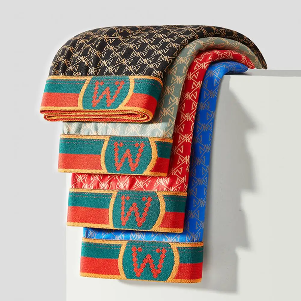 

U-convex Underwear Breathable Men Underwear Men's Seamless Mid-rise Boxer Briefs with Elastic Waistband U-convex for Daily