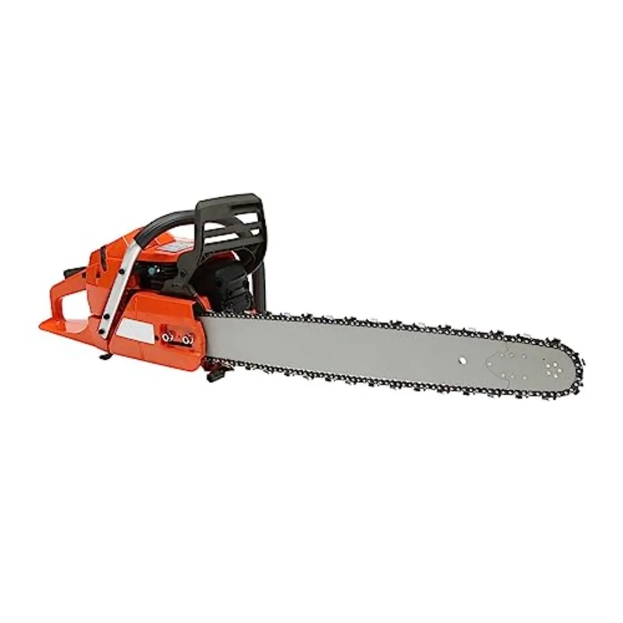 

Gas Chainsaw 24 Inch Chain Saws Power 65CC 2 Stroke Single Cylinder Air-Cooled Handheld Red For Wood Trees Cutting Garden Farm