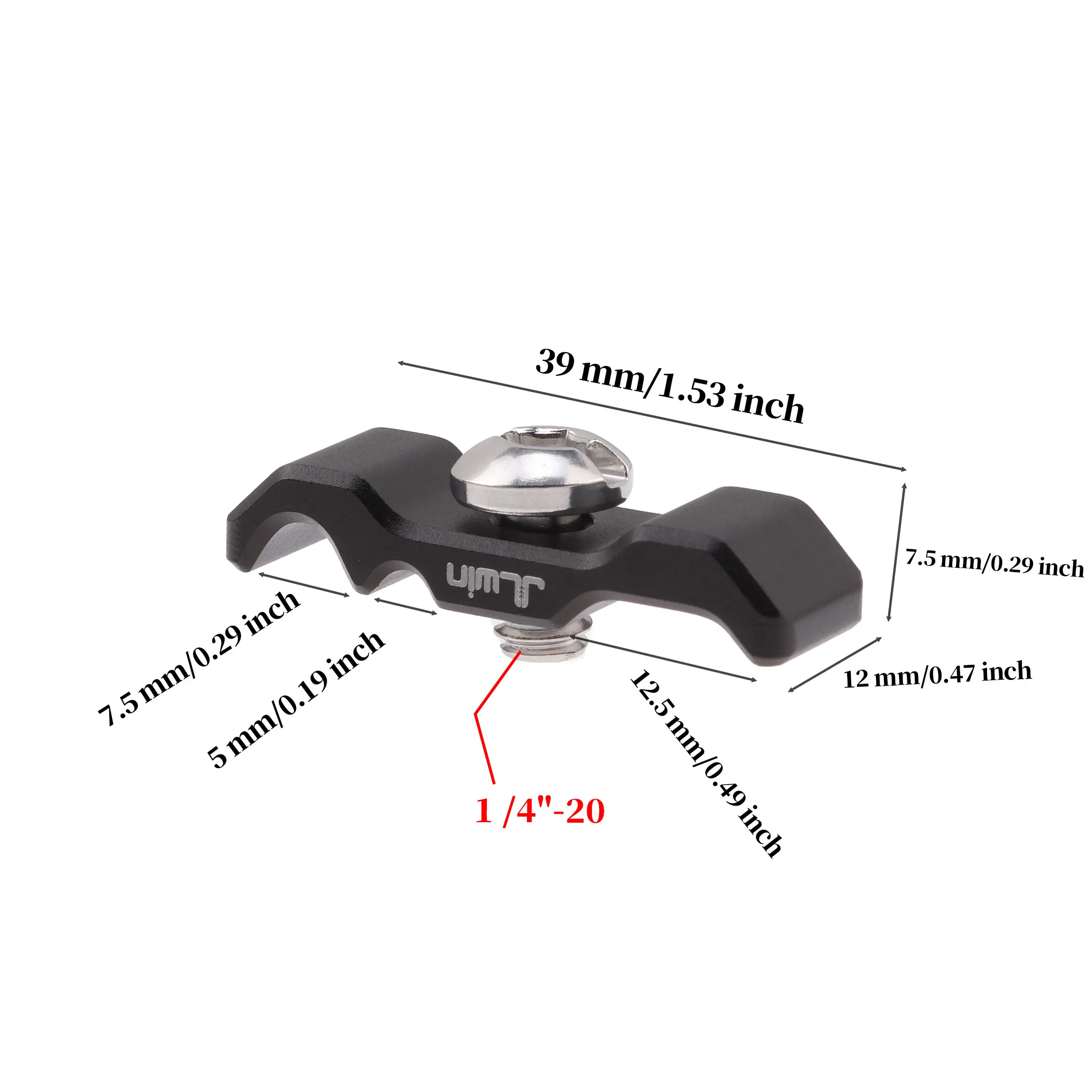 RaidNeo 2 Pack Universal DSLR Camera USB Cable Lock Clamp L Plate Rabbit Cage Fitting Wire Cable Clip Organizer con 1/4 vite