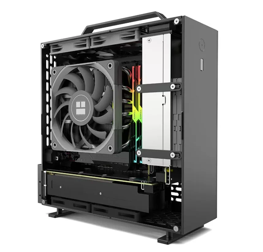 A24-V5 2.0 dual-slot single display 1u power supply itx chassis, double-sided chamfer