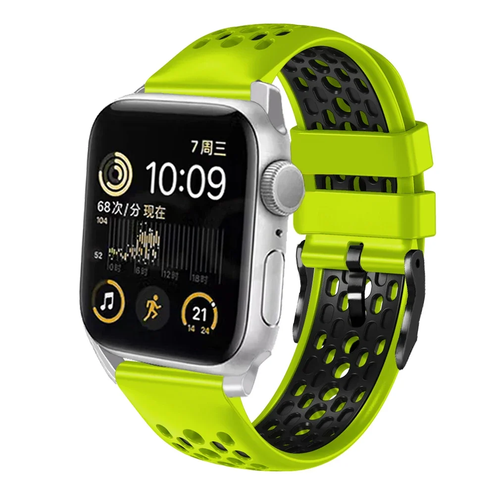 Sport strap For Apple Watch Band Ultra 49mm 44mm 45mm 38/40mm/41mm Silicone Pride Bracelet correa iWatch Series 8 7 6 4 5 3 9 SE image 6