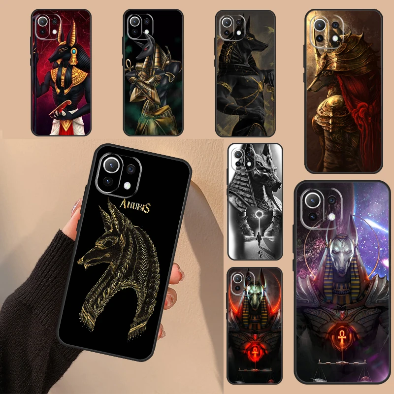 Anubis Ancient Egyptian God For POCO X3 X5 M6 Pro M5S X4 GT F3 F4 F5 Case For Xiaomi 13 Ultra 11T 12T Pro 12X 13 Lite