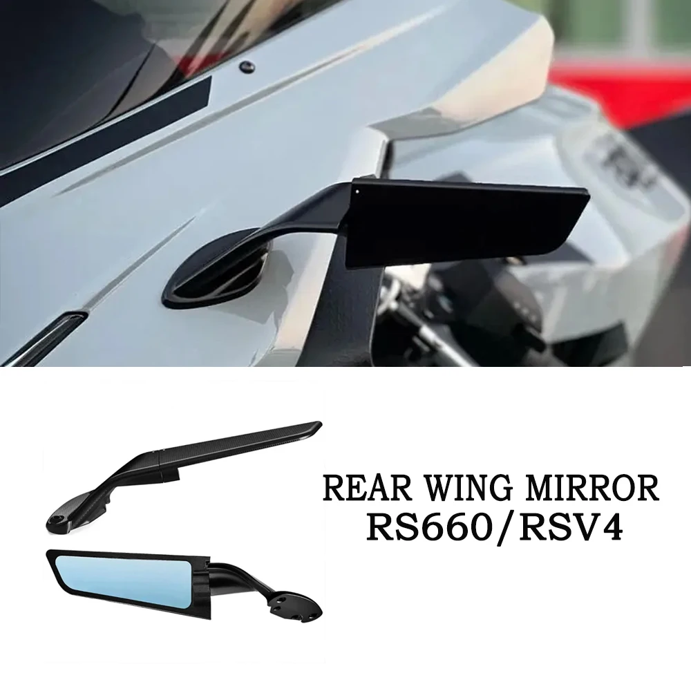 

Motorcycle Rearview Mirrors Stealth Mirrors Sport For Aprilia RS660 RSV4 1100 Winglet Mirror Kits Adjustable Stealth Mirrors