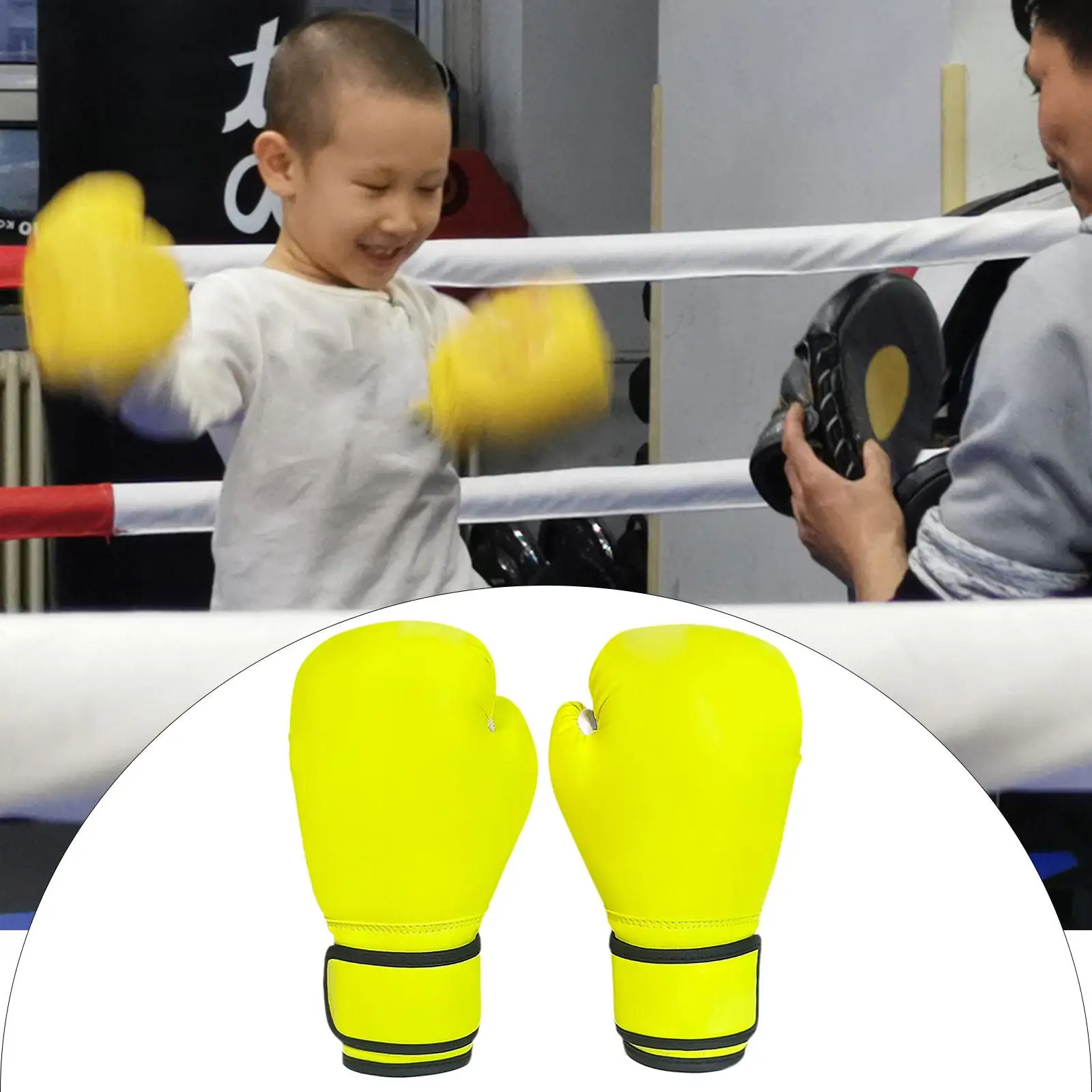 

Youth Boxing Gloves for Beginners Padded Sport Gloves for Kickboxing Mma Karate Fitness Exercise for Children