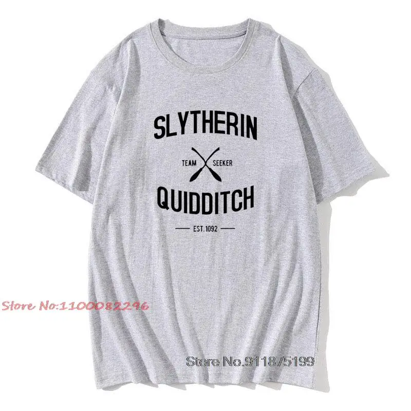 Camisetas hombre tee shirt Slytherin Quidditch Team t shirt casual Brand printed shirts cotton short sleeve t-shirt Summer tops
