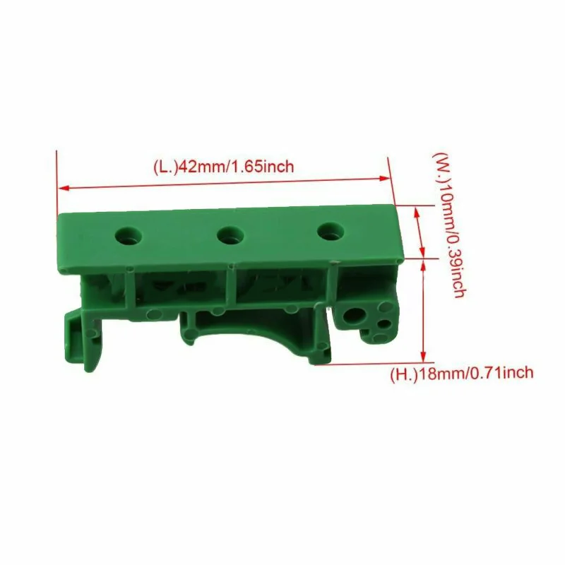 

50Pcs DRG-01 PCB for DIN 35 Rail Mount Mounting Support Adapter Circuit Board Bracket Holder Carrier Clips Connectors&A22K