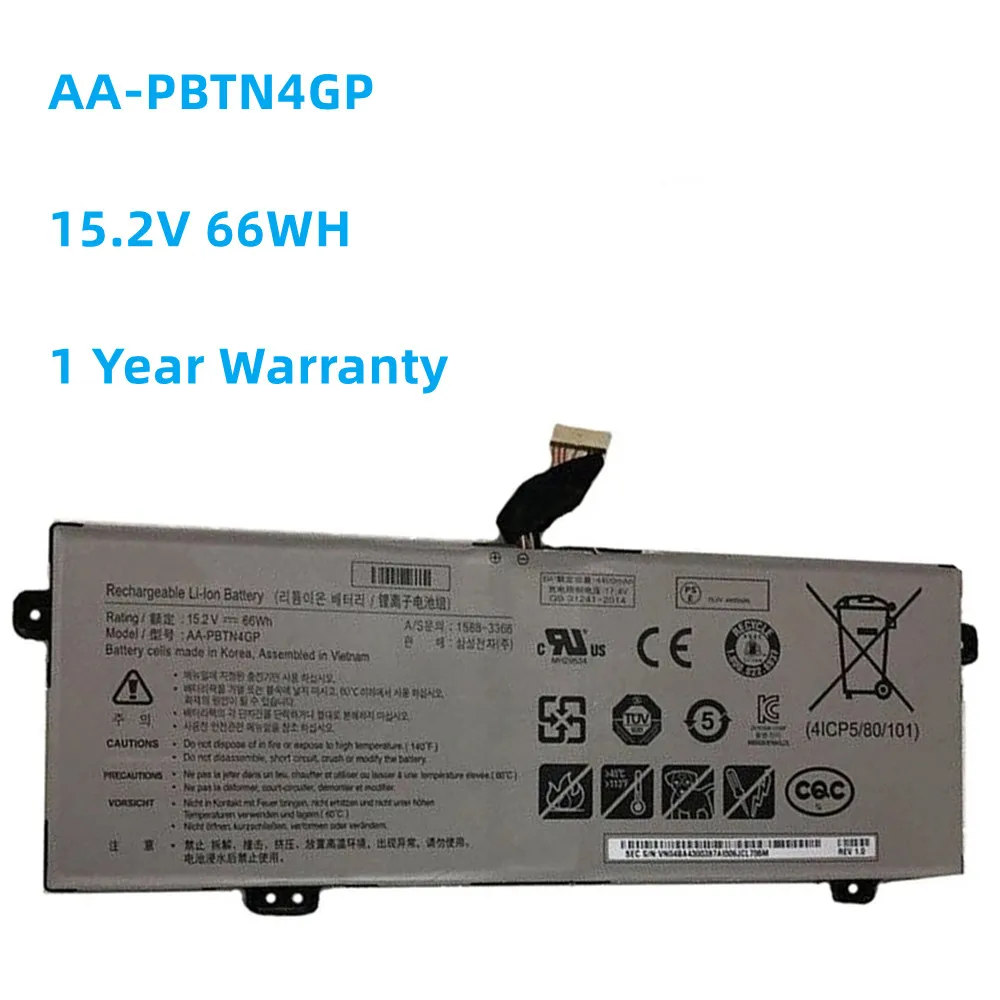 New AA-PBTN4GP 4ICP5/80/101 Laptop Battery For SAMSUNG AA-PBTN4GP 4ICP5/80/101 Tablet 15.2V 66WH