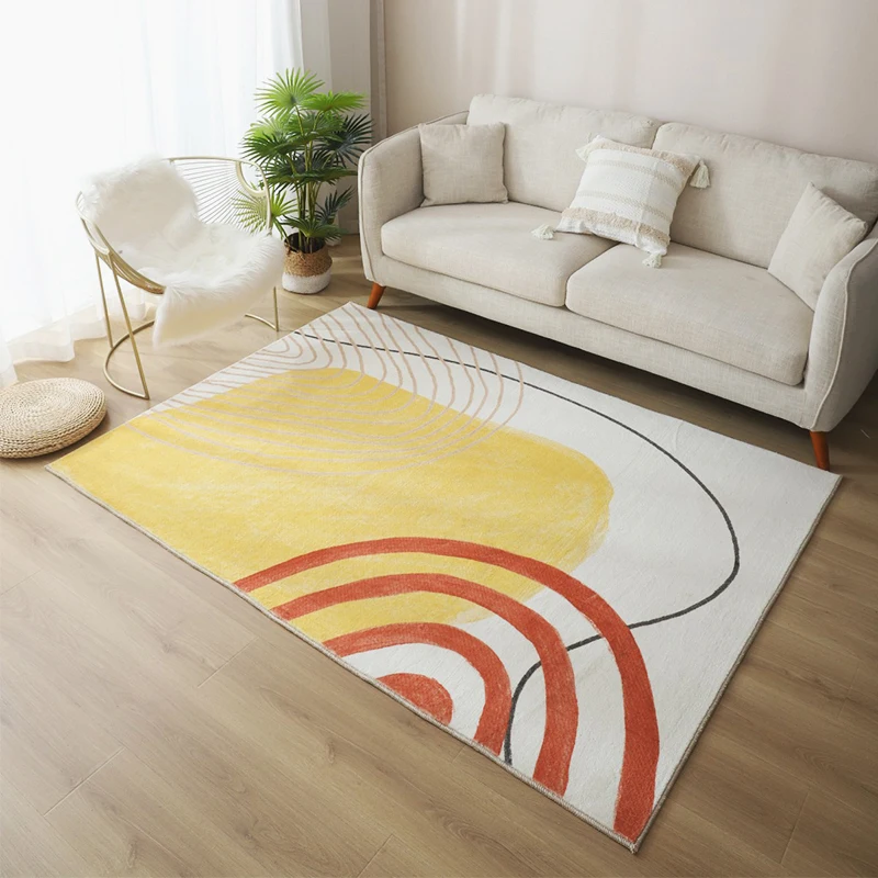 Nordic Living Room Decoration Carpet Home Bedroom Bedside Large Plush Rug Light Luxury Study Room Cloakroom Soft Non-slip Rugs