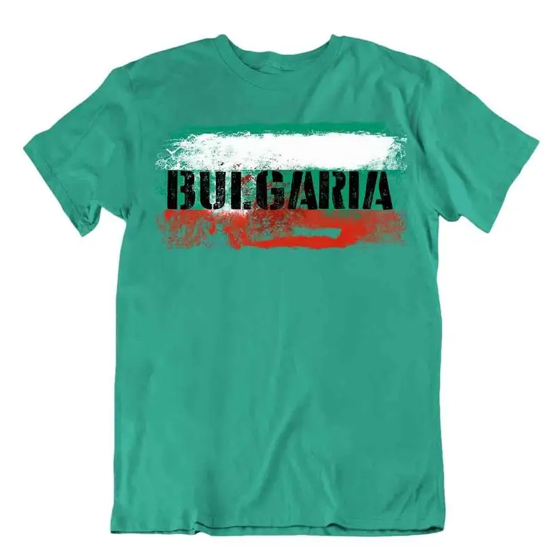 Bulgaria T-Shirt Flags Tee Travel Keepsake Blouse Tee Bulgaria Flag Tops-