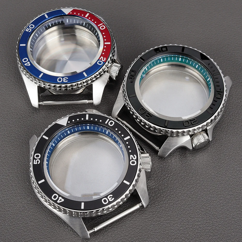 42mm Silver NH35 Watch Case Sapphire glass Suitable for NH34 NH35 NH36 Movement 28.5mm Dial SKX 007 Men Watch Case Repair Parts