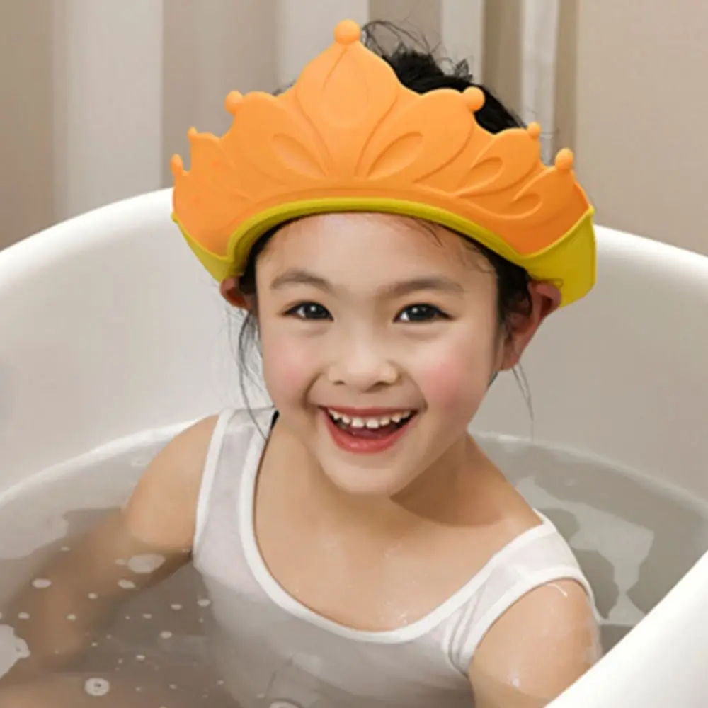 Cartoon Baby Care Product Cute Children Protect Head Cover Hair Wash Hat Kids Bathing Shower Hat Baby Shower Cap Shampoo Cap