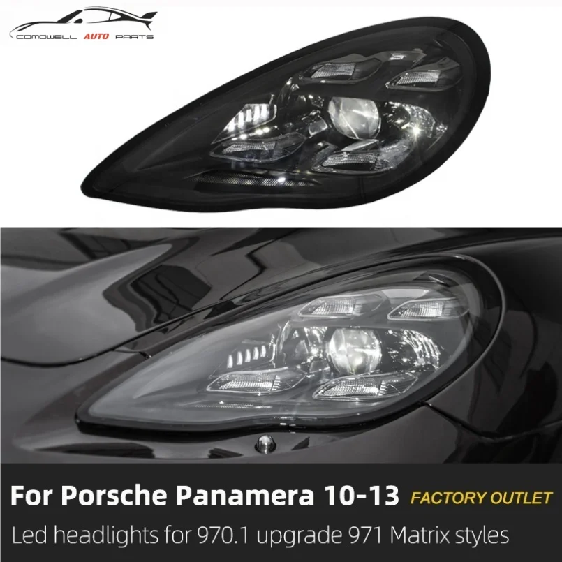 Ulepszenie 2013 2010 2011 970 do Porsche Panamera 970.1 Reflektory LED Najnowszy Design Pdls Matrix Led do Samochodów z 2023 Roku