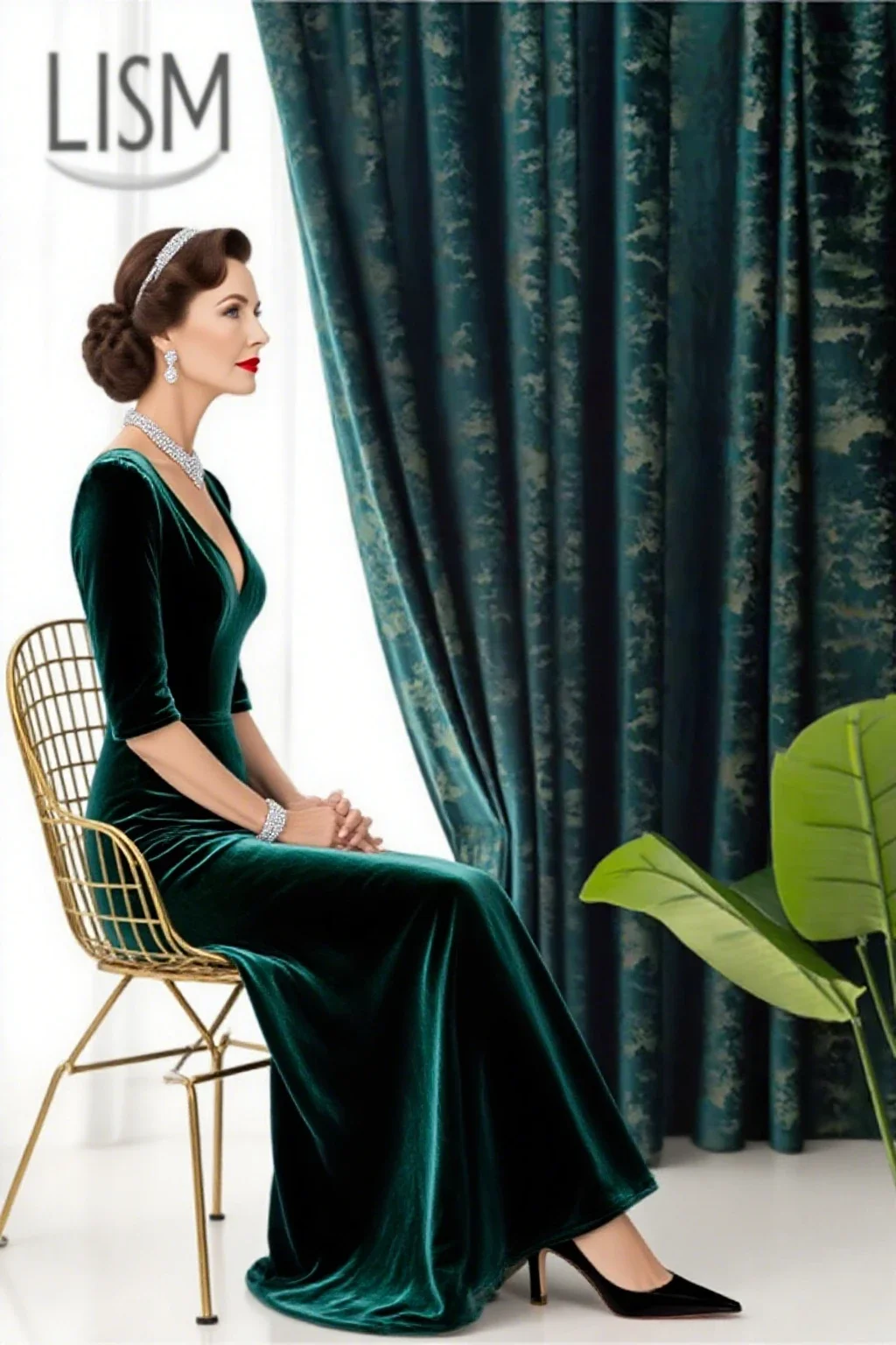 

New American Curtains Blackout Bedroom Living Room Luxury Atmosphere Simple Light Luxury European Retro Velvet Fabrics