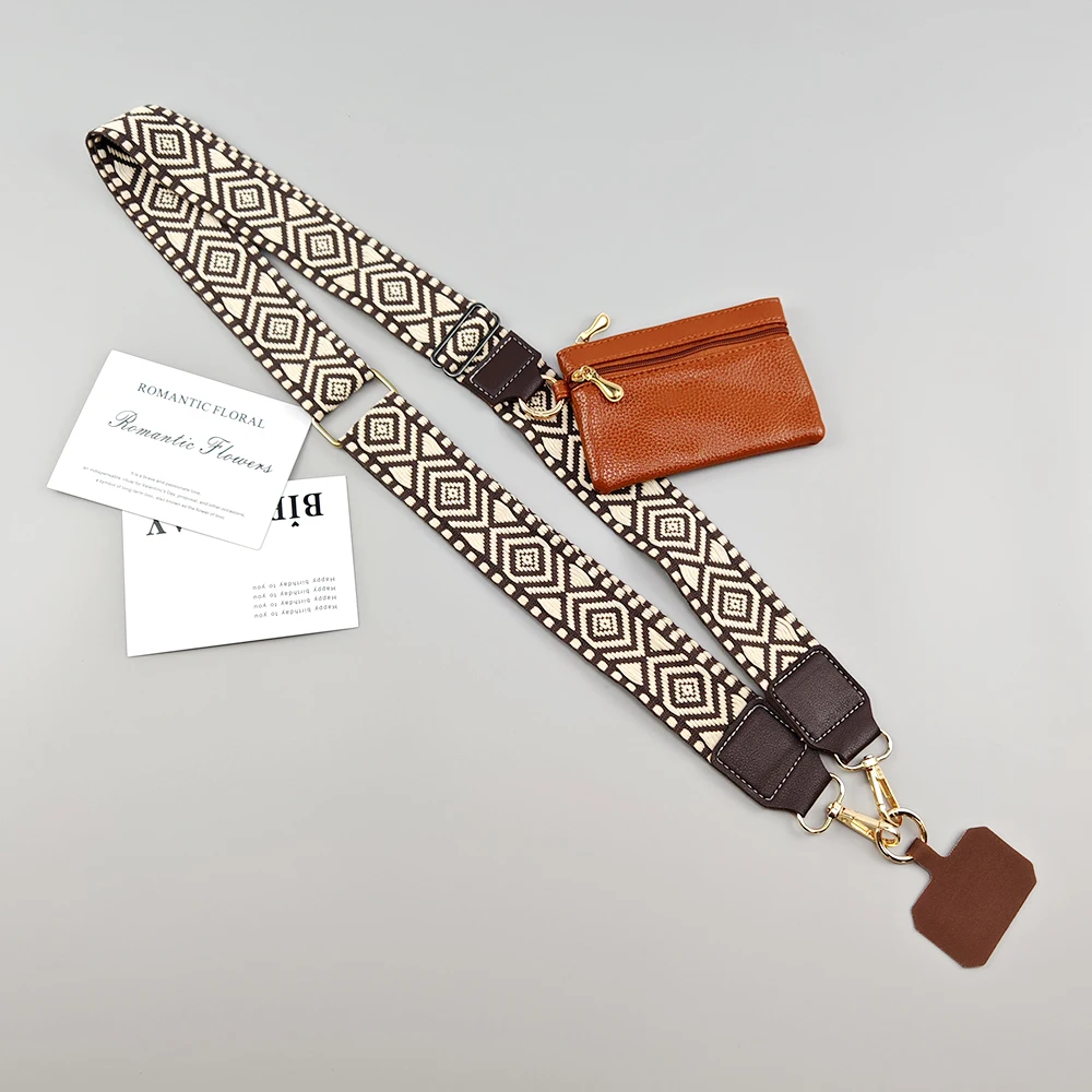 Adjustable 2-in-1 Mobile Phone Lanyard Strap, Gift