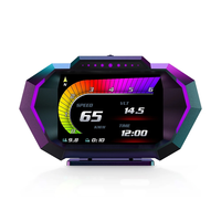A30P-HUD P24 OBD2+GPS Head Up Display On Board Computer Multi-Function Digital Speedometer Slope Meter