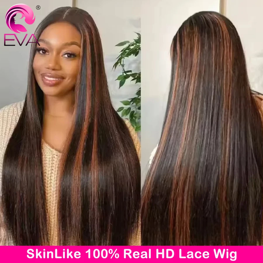 

36 Inch 1B/30 Straight Wigs Highlight Colored Human Hair Wig 13x4 13x6 HD Lace Frontal Wig Pre Plucked 5x5 6x6 HD Closure Wigs