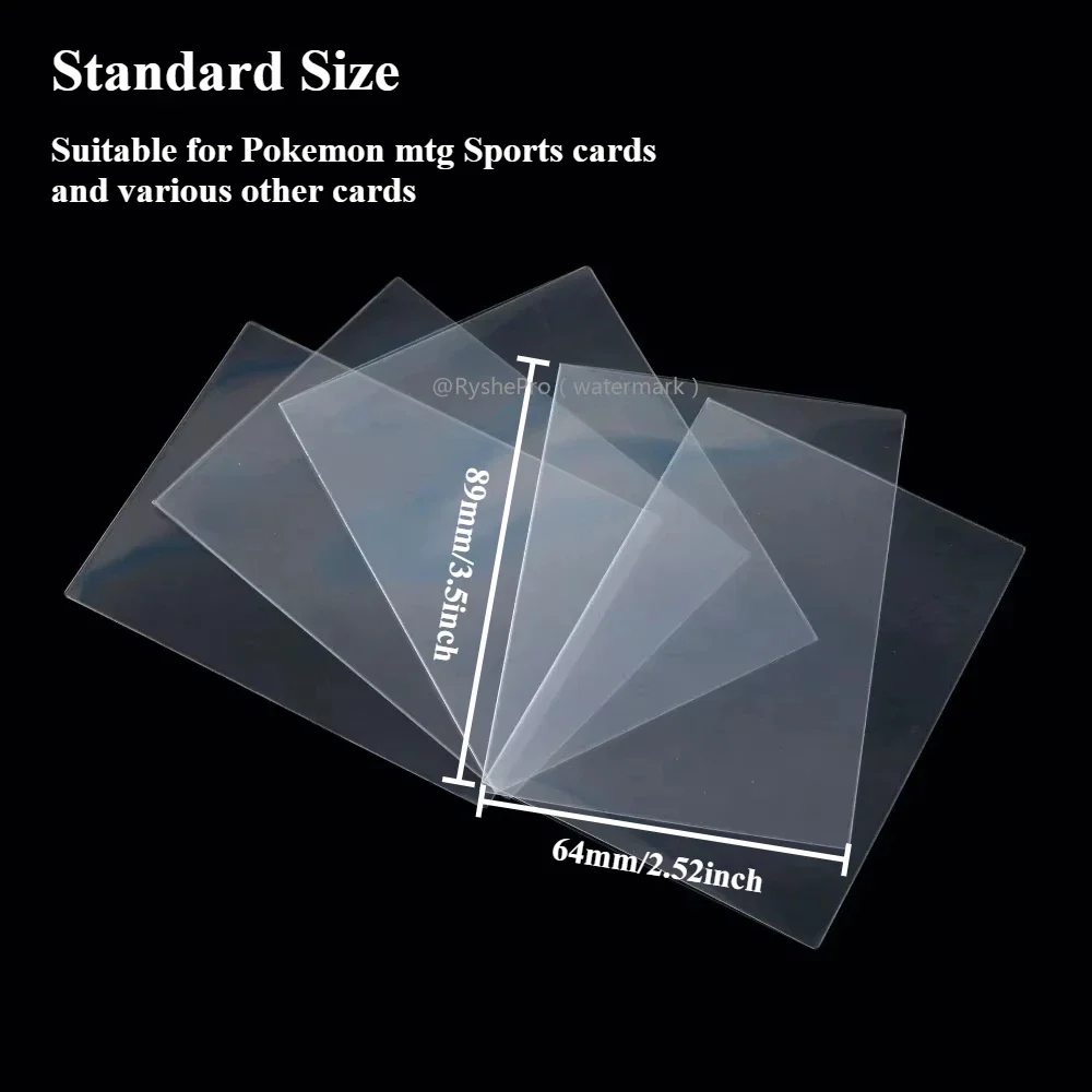 Premium Card Sleeves Standard Size Clear Card Sleeve Fits Inner Card Sleeves Perfect for Double-sleeving and Compatible with MTG