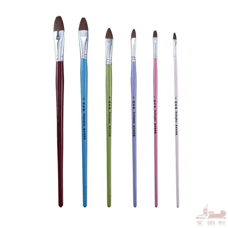 6 branch color pen head high-grade  weasel hair brush Gouache Painting Pen art supplies artist oil painting brushes pen