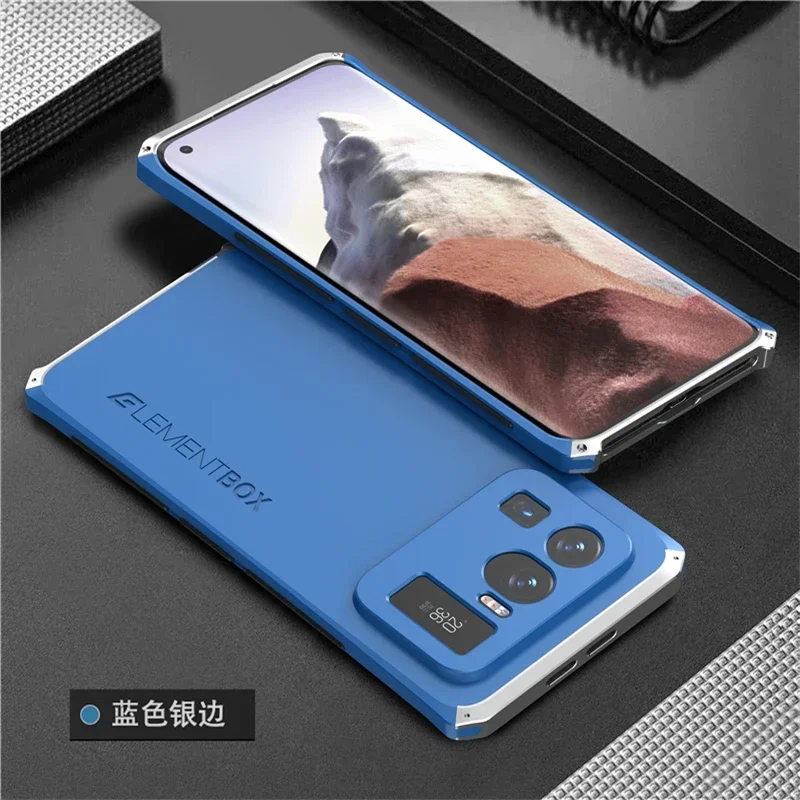 Shockproof Aluminum Metal Phone Case For Xiaomi Mi 11 Ultra 6.81 inches Hard Plastic Protective Back Cover Coque Fundas