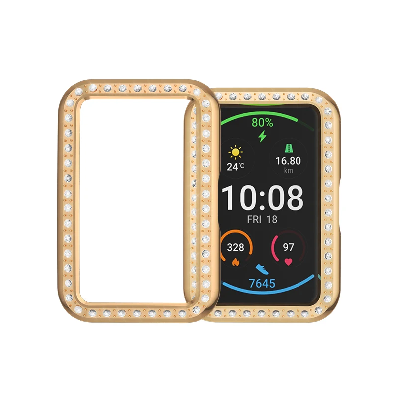 Calotta protettiva per PC con placcatura diamantata per Huawei Watch Fit accessori per Cover Smart Watch per custodia Huawei Fit
