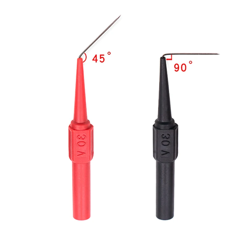 10PCS Multimeter Pen Test Pin Test Probe Measuring Device Clamp Copper Test Lead Test Probes Plug Multimeter Accessories 9CM New