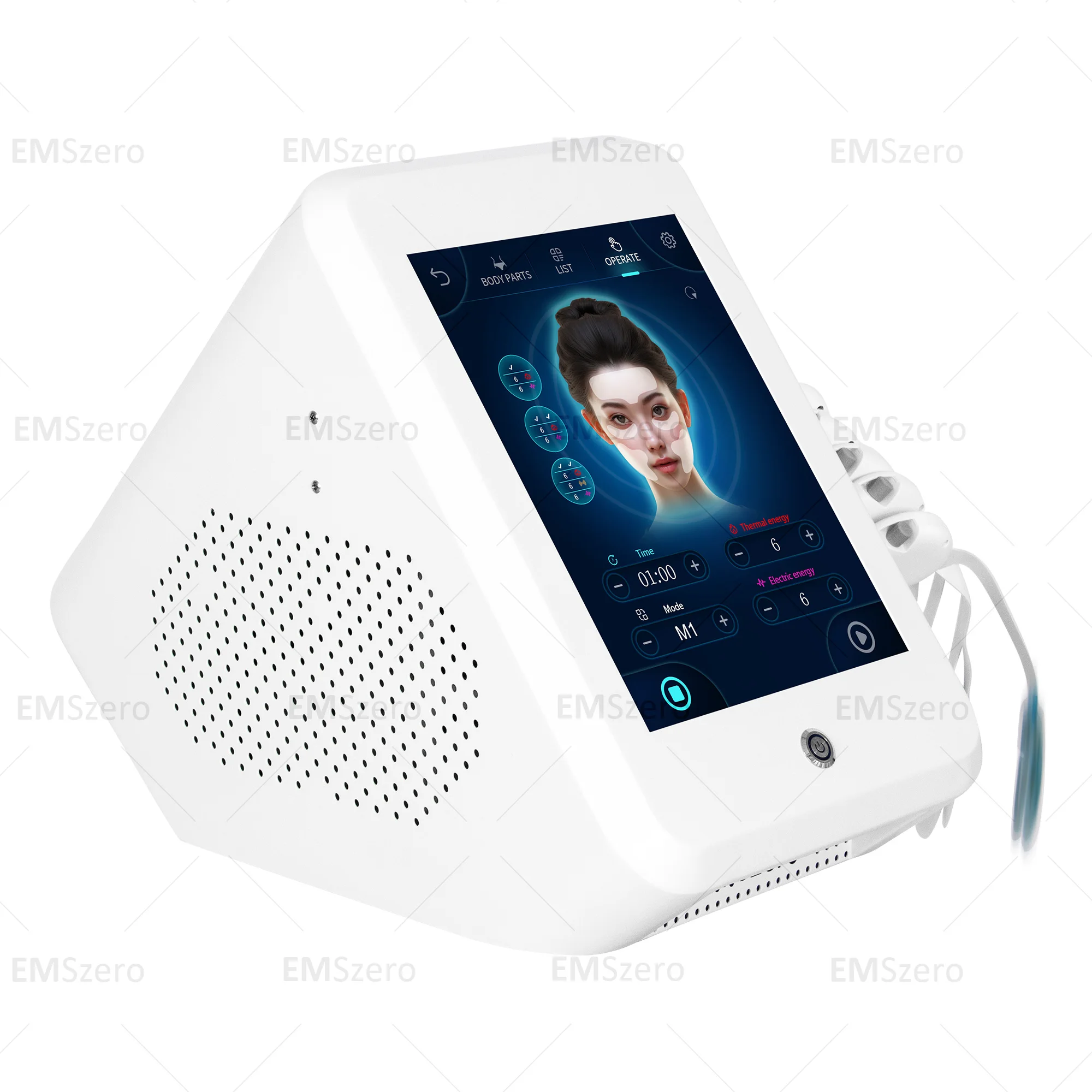 Professional facial electrical stimulation Emrf Face Ems RF facial lifting machine  Sculpt Face Pads massager equipment