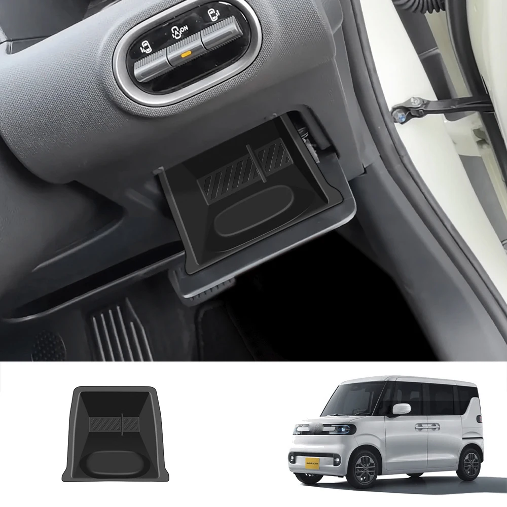 Under‑Dash Driver Silicone Drawer Storage Box For BYD RACCO 2026 2027 Interior Organizer Accessories