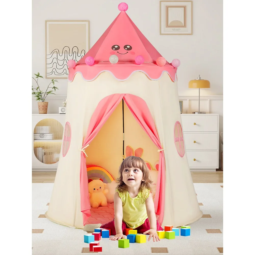 Small tent kids indoor girl princess baby castle game house secret base boy toy house small house