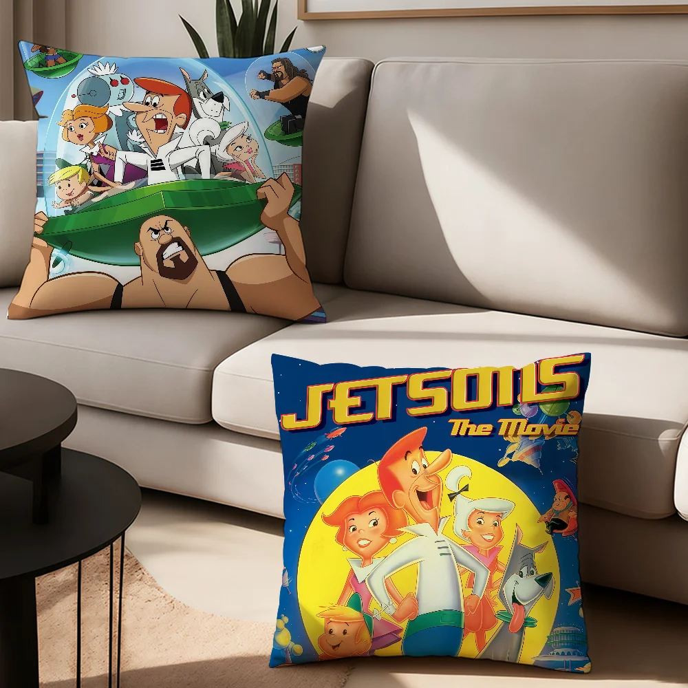 

Cartoon The J-Jetsons Pillow Case Office Cushions Suitable For Sofa Car Bedroom Decorative Cushion Cover