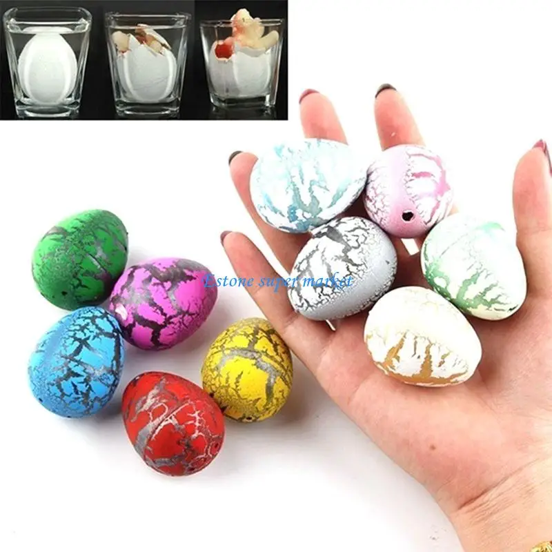 090B بيض الديناصورات بائحة 60 بكسل تماثيل دينو للفقر في المياه المفاجئة العلوم الجذعية تنمو الديناصورات للأطفال السحرية GI