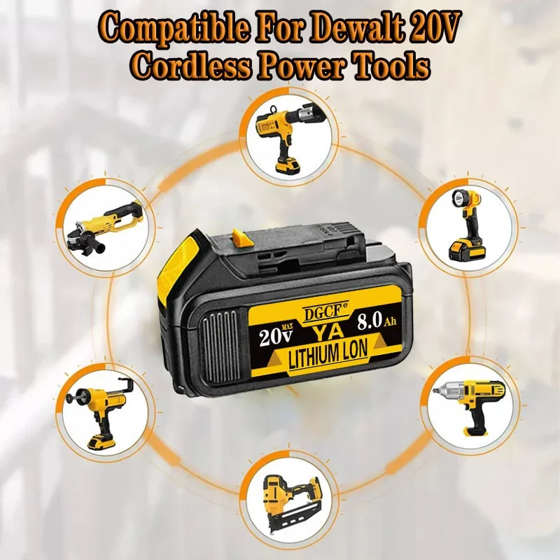 Per DEWALT 20V MAX compatibile DCB609 DCB547-XJ DCB200 DCB201 DCB609 DCB182,DCB204 bateria per flexvolt 20v max bater