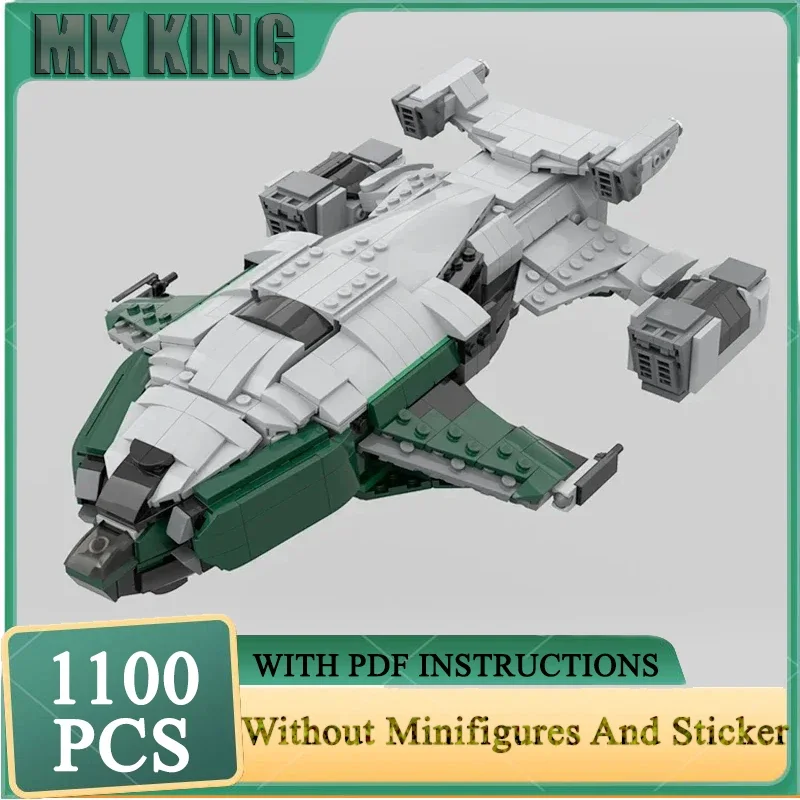 

Строительные блоки Moc, масштаб 1:250, элитная модель Dangerous Alliance, технология, кирпичи, большой космический корабль, серия, самолет, игрушки