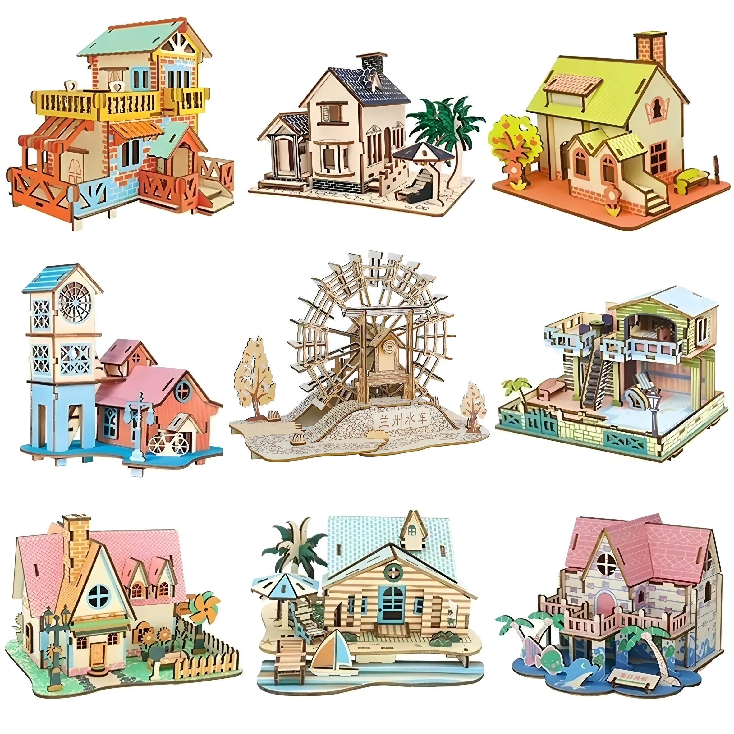 

Children's science and education house assembly toys, handcrafted assembly models, decorative models, children's DIY gifts