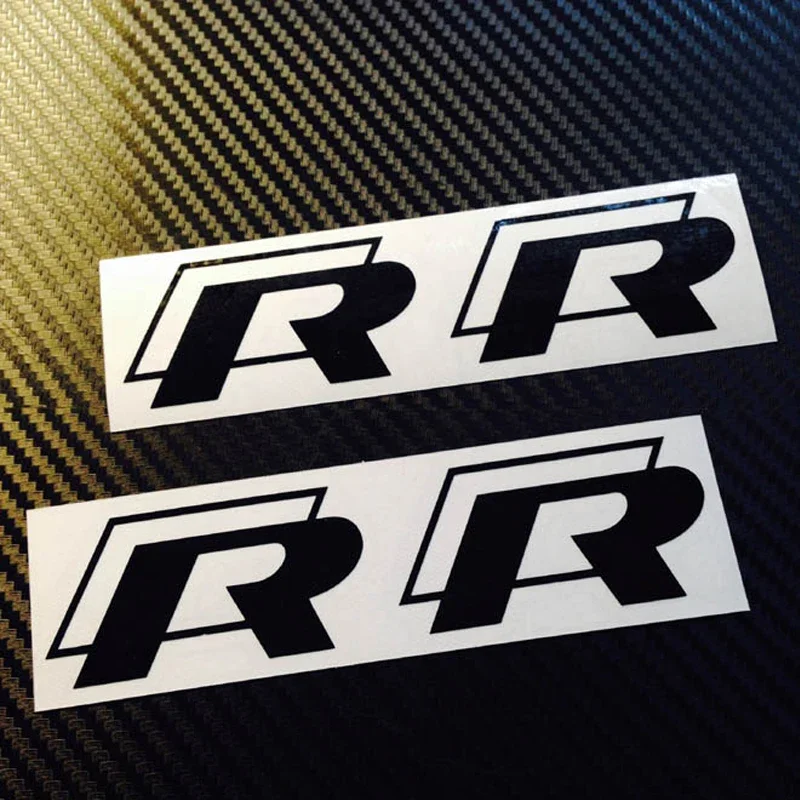 2026 Hot 4pcs Car Caliper Sticker Tire Brake Cover Waterproof Film Body Decals for Rline R Line Golf 3 5 7 Polo Passat GTI view 6