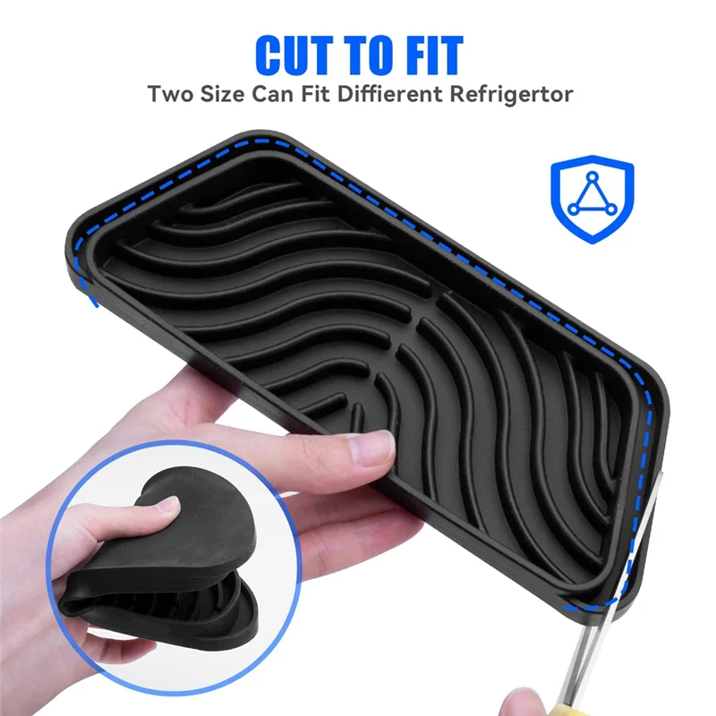 Trending Now 2PCS Refrigerator Drip Catcher, Refrigerator Drip Tray for Water Tray,Fridge Water Dispenser Drip Tray Trapezoid