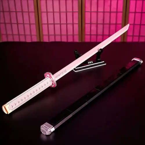 Cosplay Anime Tsuyuri Kanao espada bloques de construcción modelos Kit para espadas Demon Slayer Anime Samurai Katana juguete para adultos