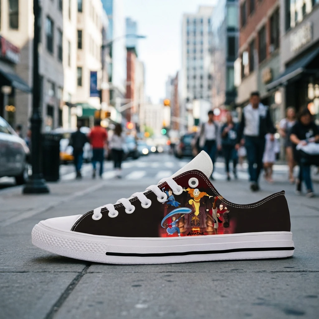 

Avatar The Last Airbender Trendy Print Unisex Sneakers Men Women Breathable Casual Soft Sole Outdoor Daily Walking Street Shoes