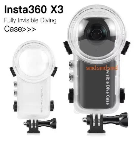 

Dive Case For Insta360 X3 Waterproof Housing Cover Underwater Protector Fully Invisible Diving Shell Camera Accessories