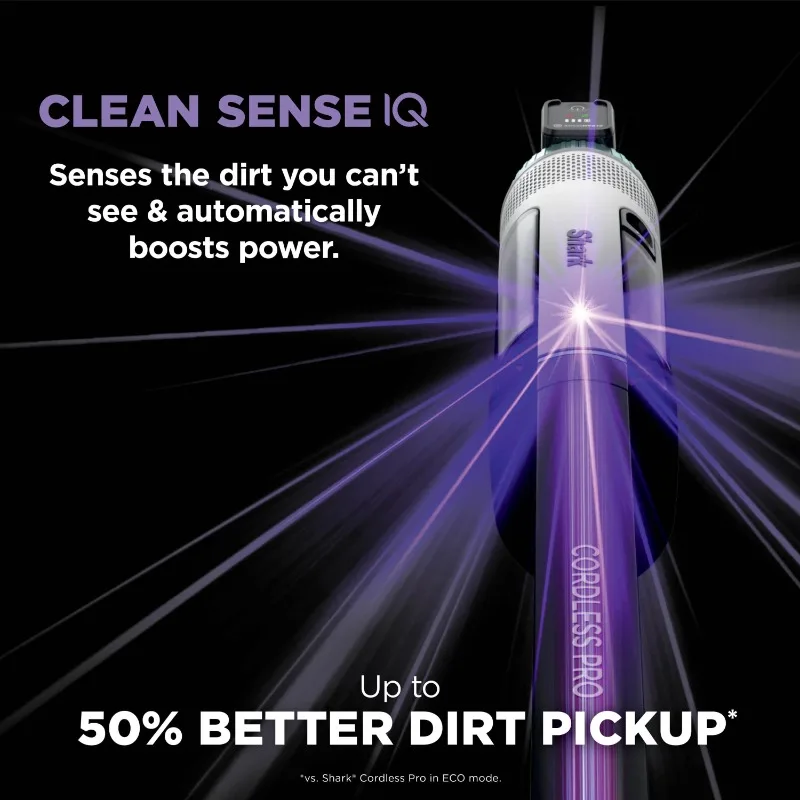 Shark® Cordless Pro Stick Vacuum with Clean Sense IQ Technology, Power Fins PLUS Brushroll, Crevice Tool Included